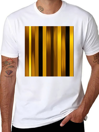 Striped Graphic Tee - Modern Design