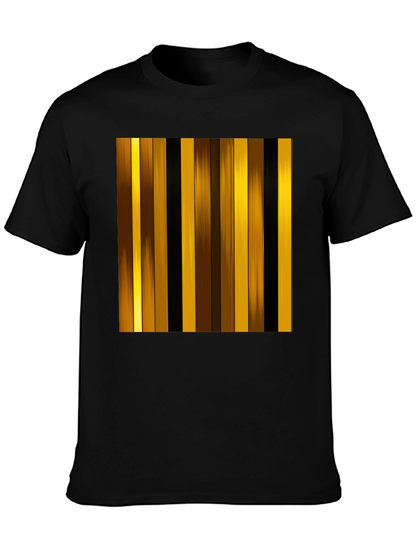 Striped Graphic Tee - Modern Design