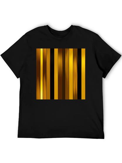 Striped Graphic Tee - Modern Design