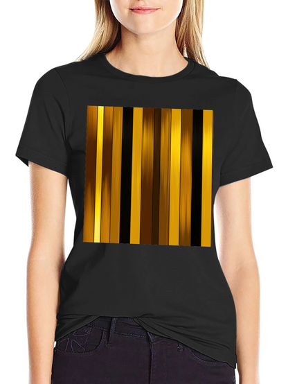 Striped Graphic Tee - Modern Design