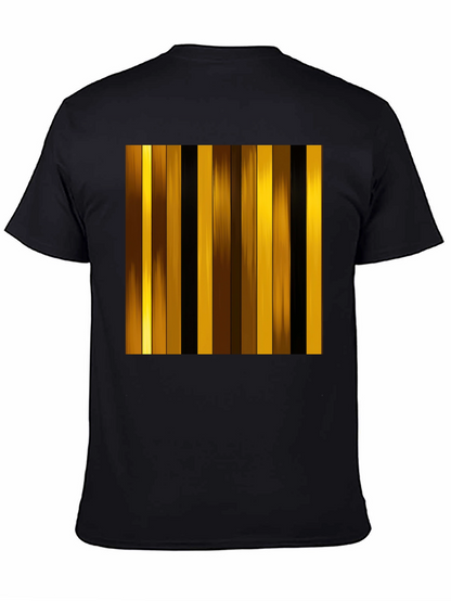 Striped Graphic Tee - Modern Design