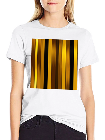 Striped Graphic Tee - Modern Design