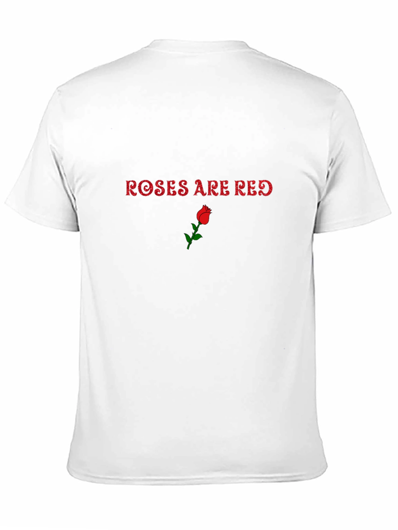 Roses Are Red Graphic Tee - Black
