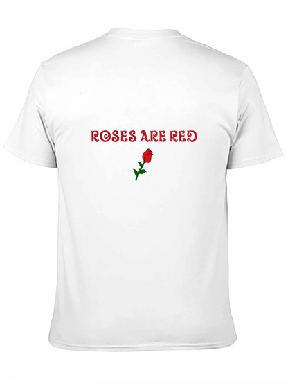 Roses Are Red Graphic Tee - Black