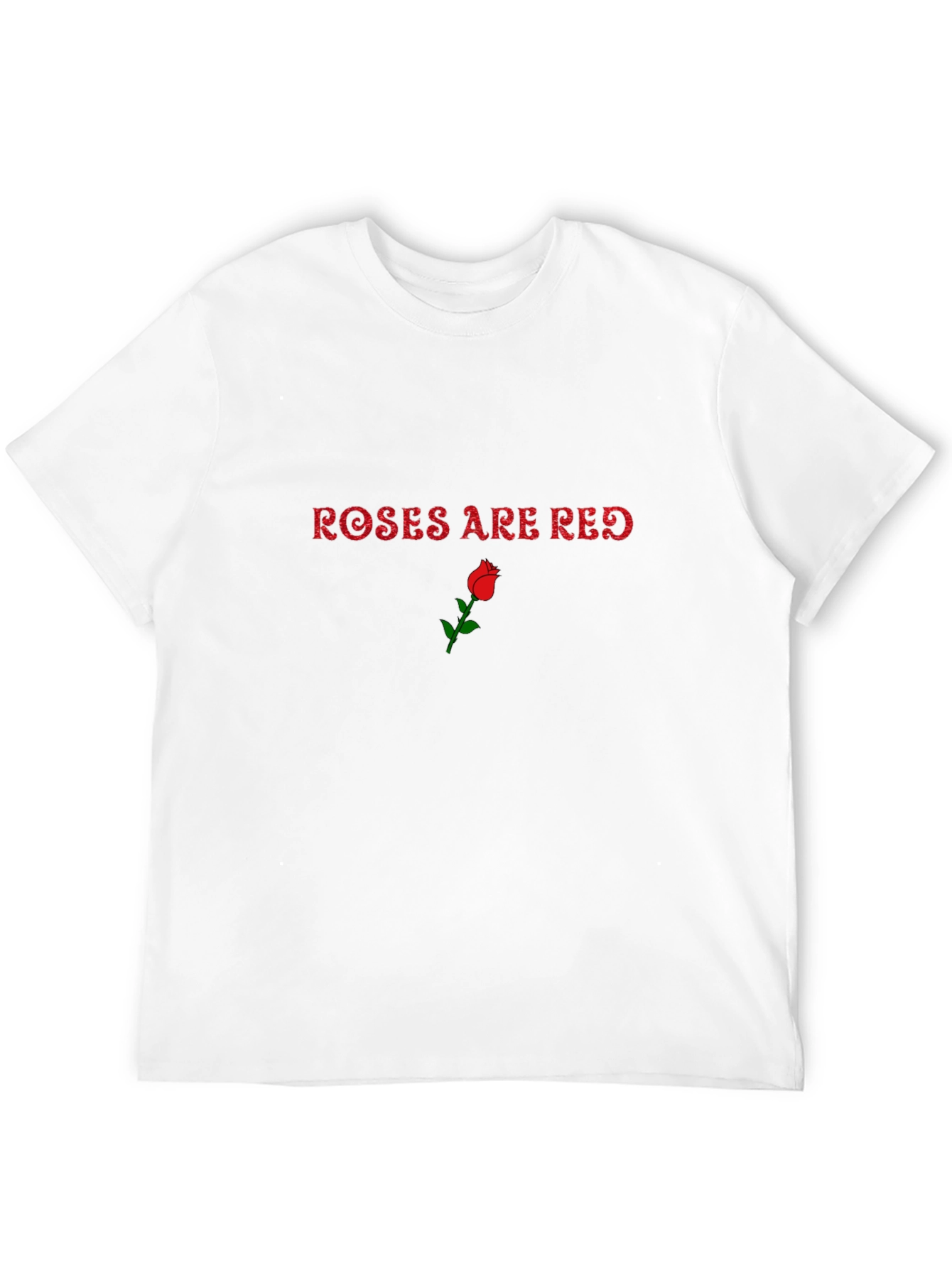 Roses Are Red Graphic Tee - Black