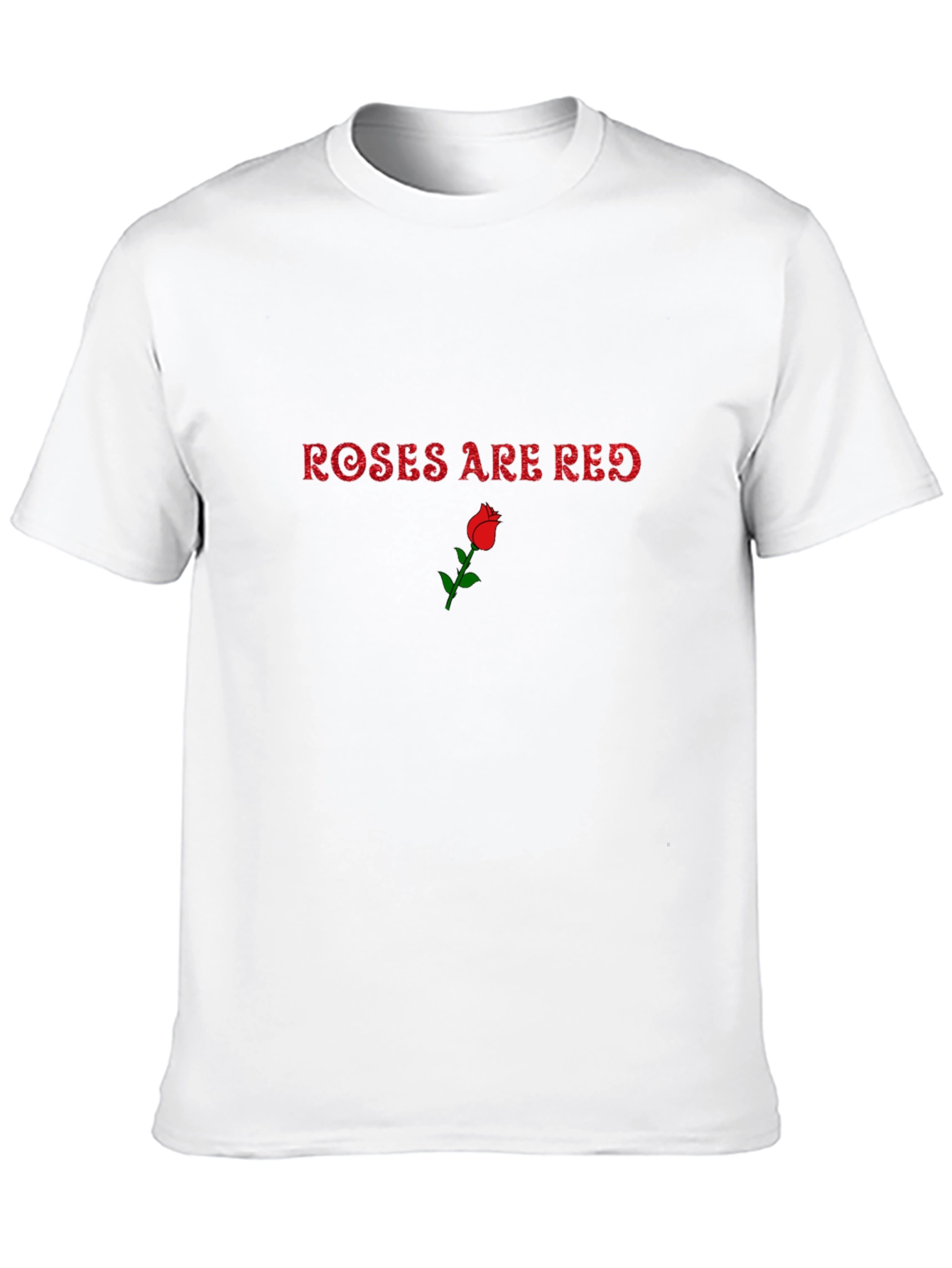 Roses Are Red Graphic Tee - Black