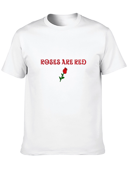 Roses Are Red Graphic Tee - Black