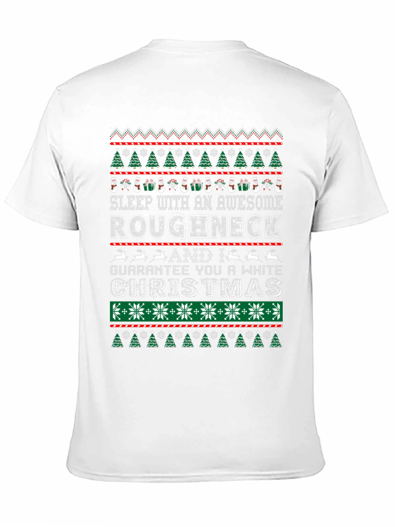 Roughneck Guarantee White Christmas Tee