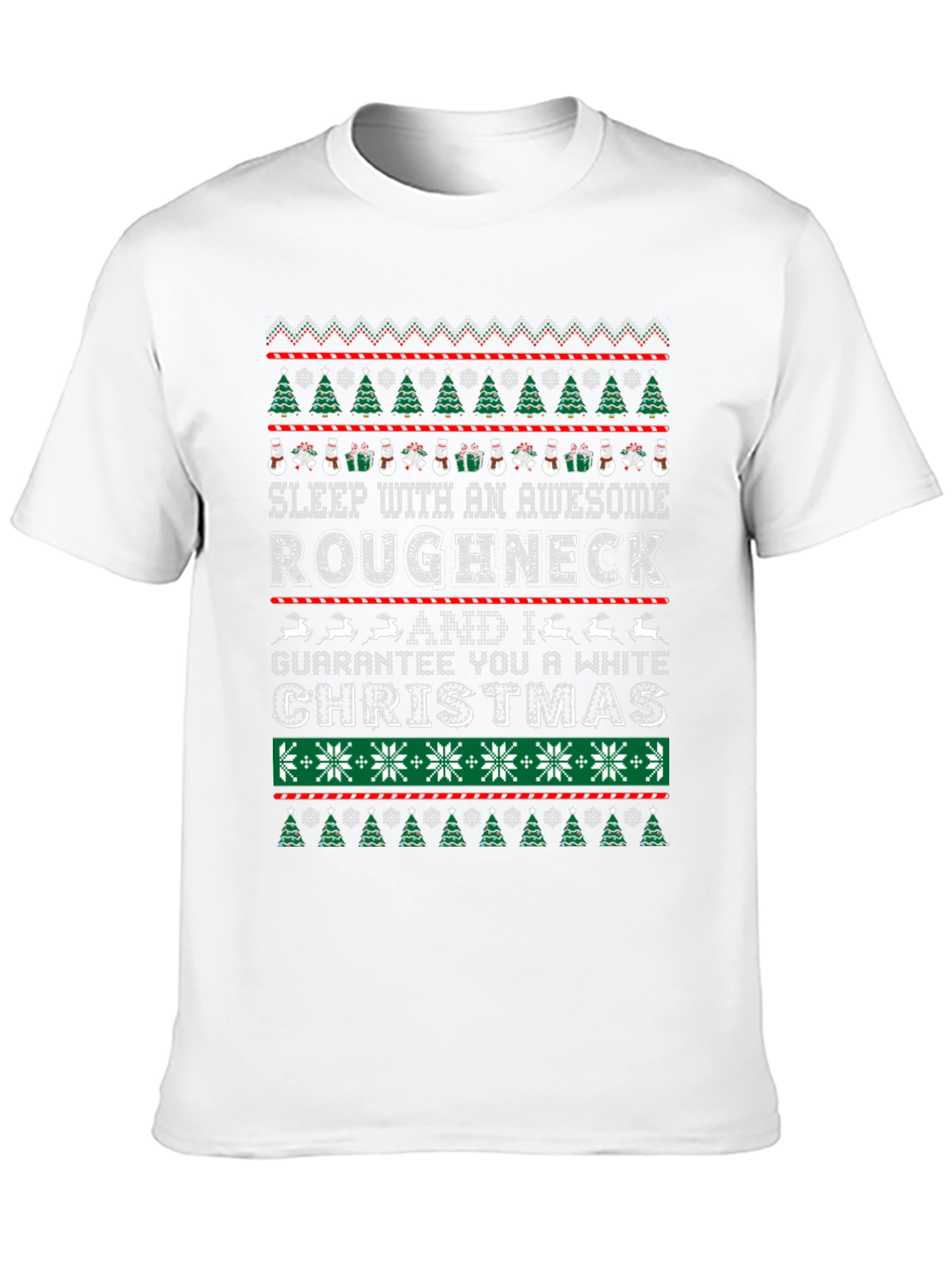 Roughneck Guarantee White Christmas Tee