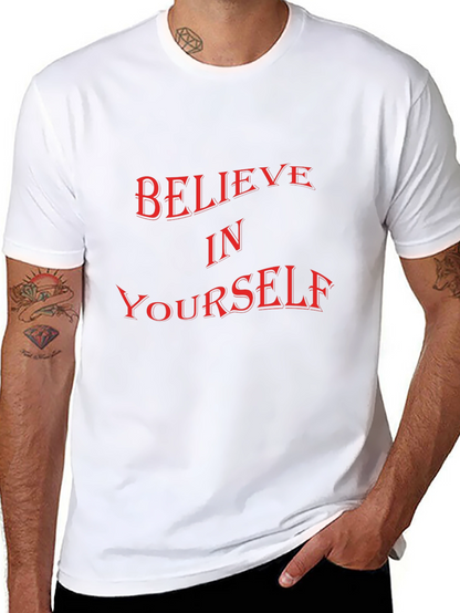 Believe In Yourself Graphic Tee - Black