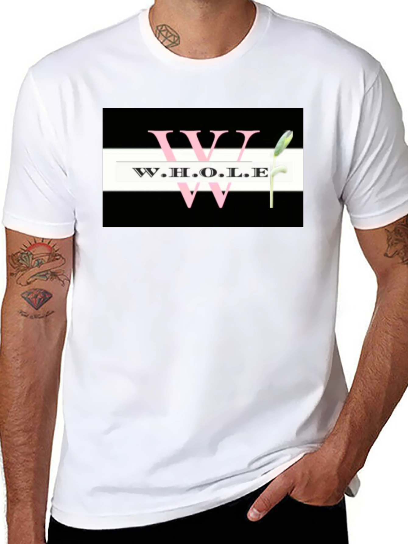 W.H.O.L.E Graphic Tee - Black Unisex T-Shirt