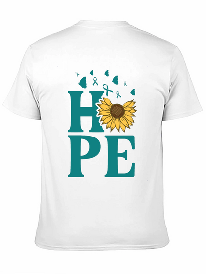 Hope Sunflower Ribbon Graphic T-Shirt
