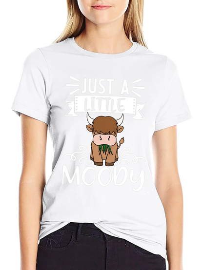 Just a Little Moody Highland Cow T-Shirt
