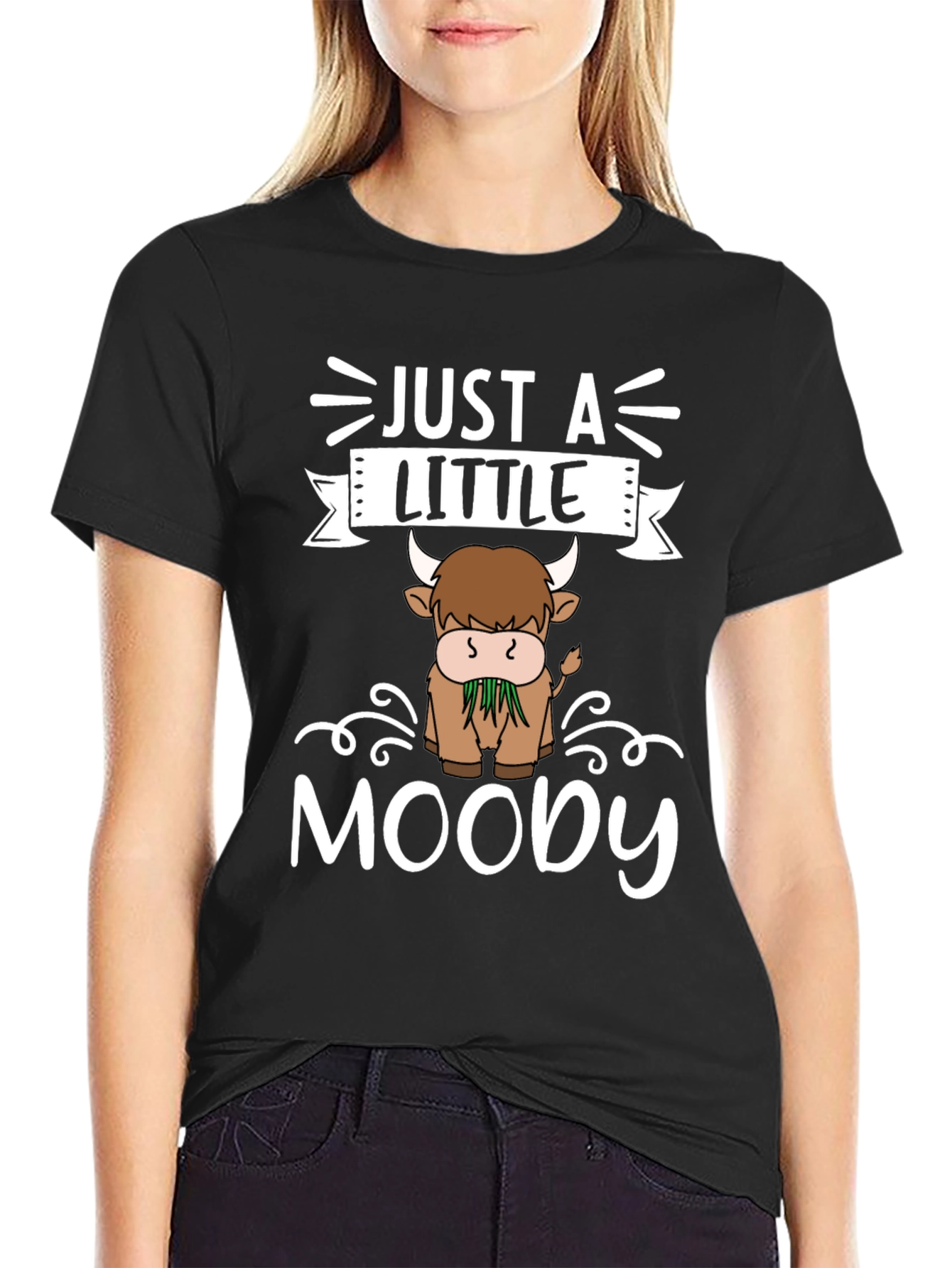 Just a Little Moody Highland Cow T-Shirt