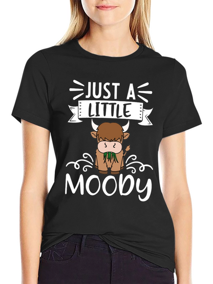Just a Little Moody Highland Cow T-Shirt