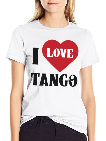 I Love Tango Graphic T-Shirt - Black