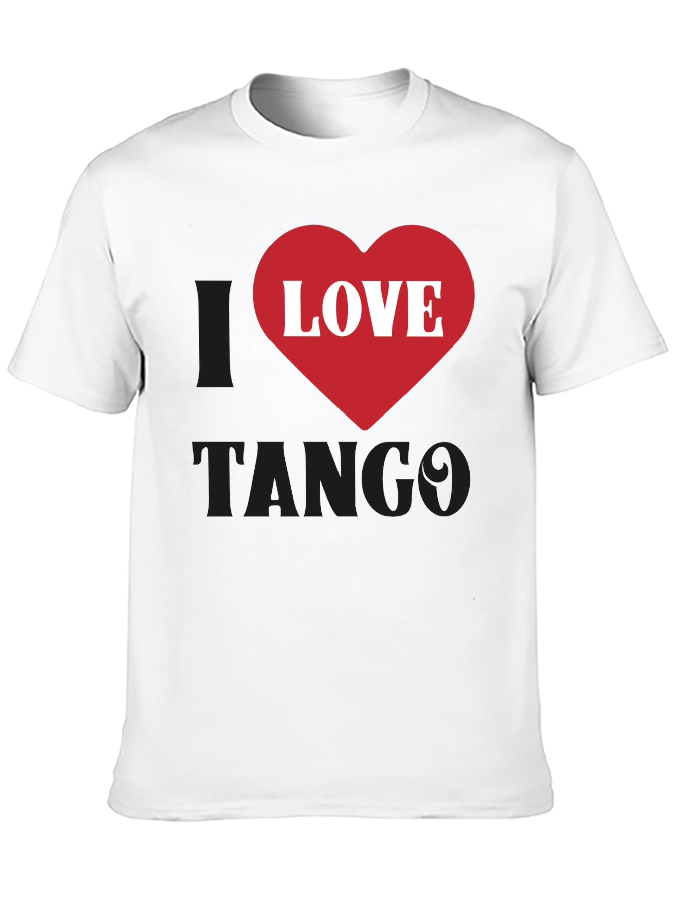 I Love Tango Graphic T-Shirt - Black