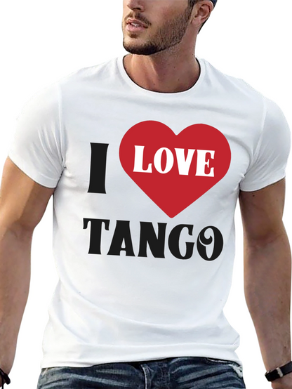 I Love Tango Graphic T-Shirt - Black