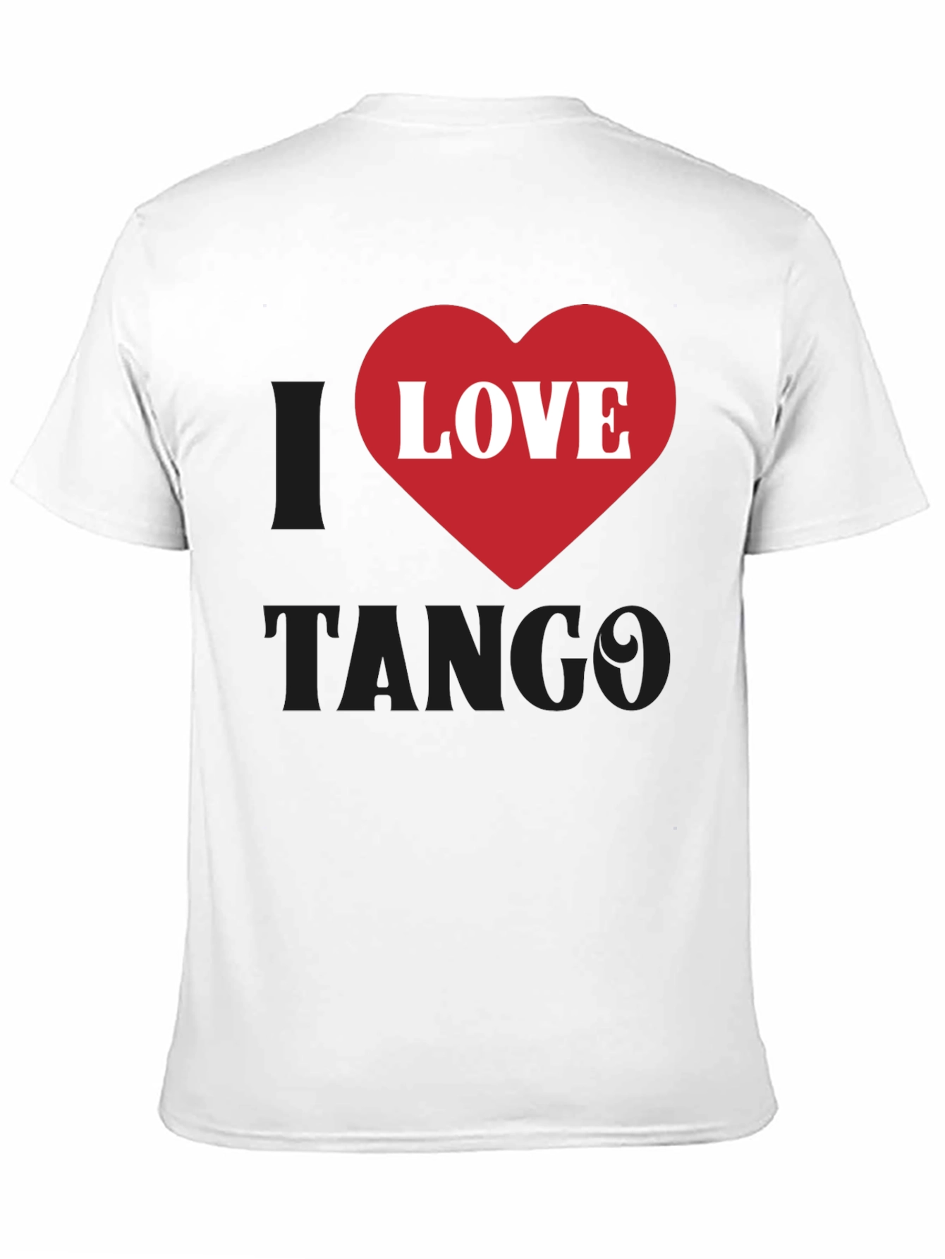 I Love Tango Graphic T-Shirt - Black