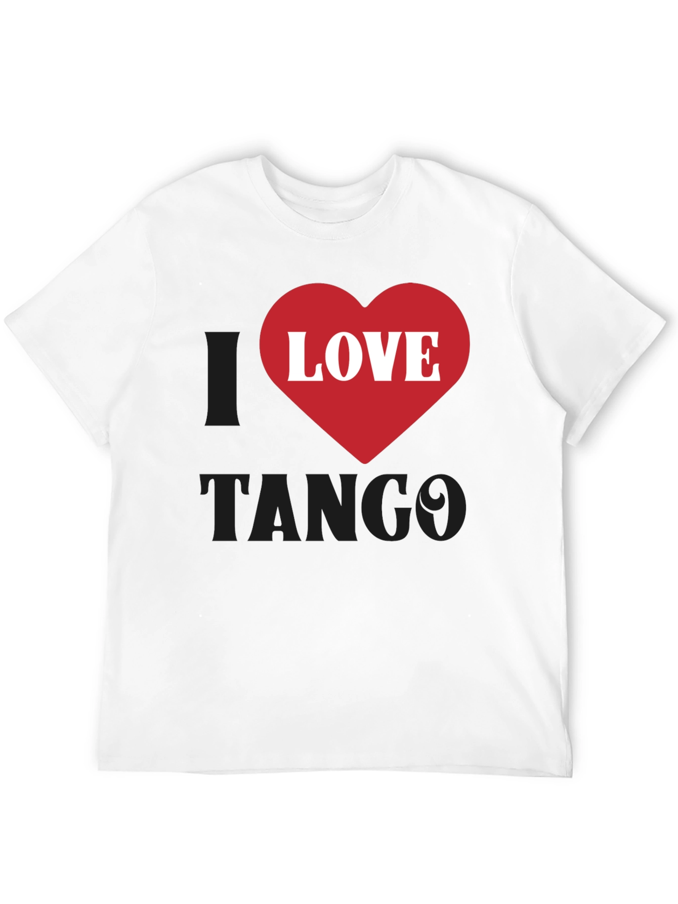 I Love Tango Graphic T-Shirt - Black