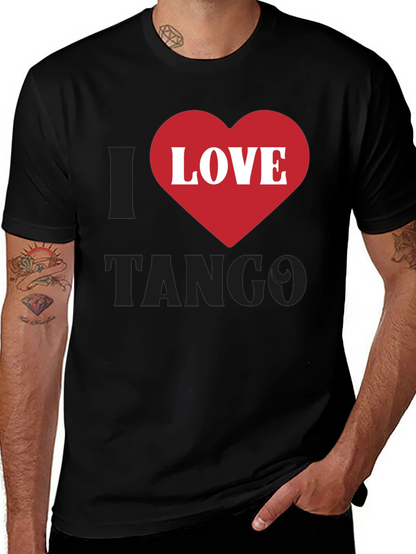 I Love Tango Graphic T-Shirt - Black