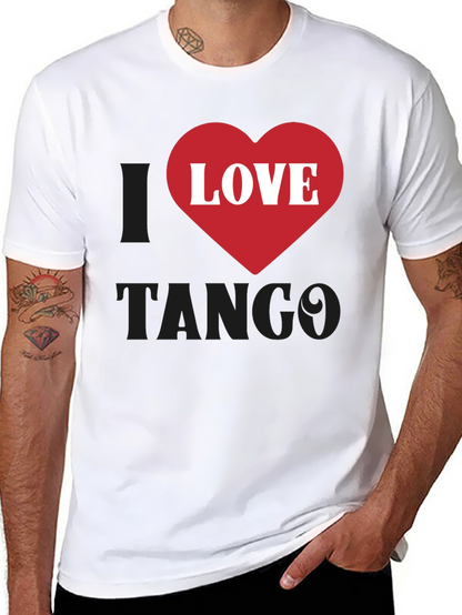 I Love Tango Graphic T-Shirt - Black
