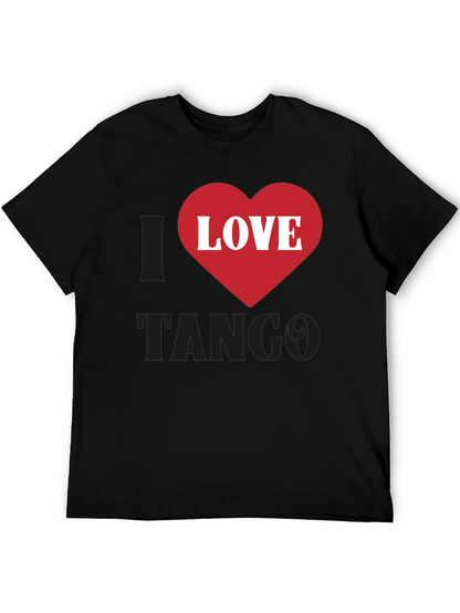 I Love Tango Graphic T-Shirt - Black