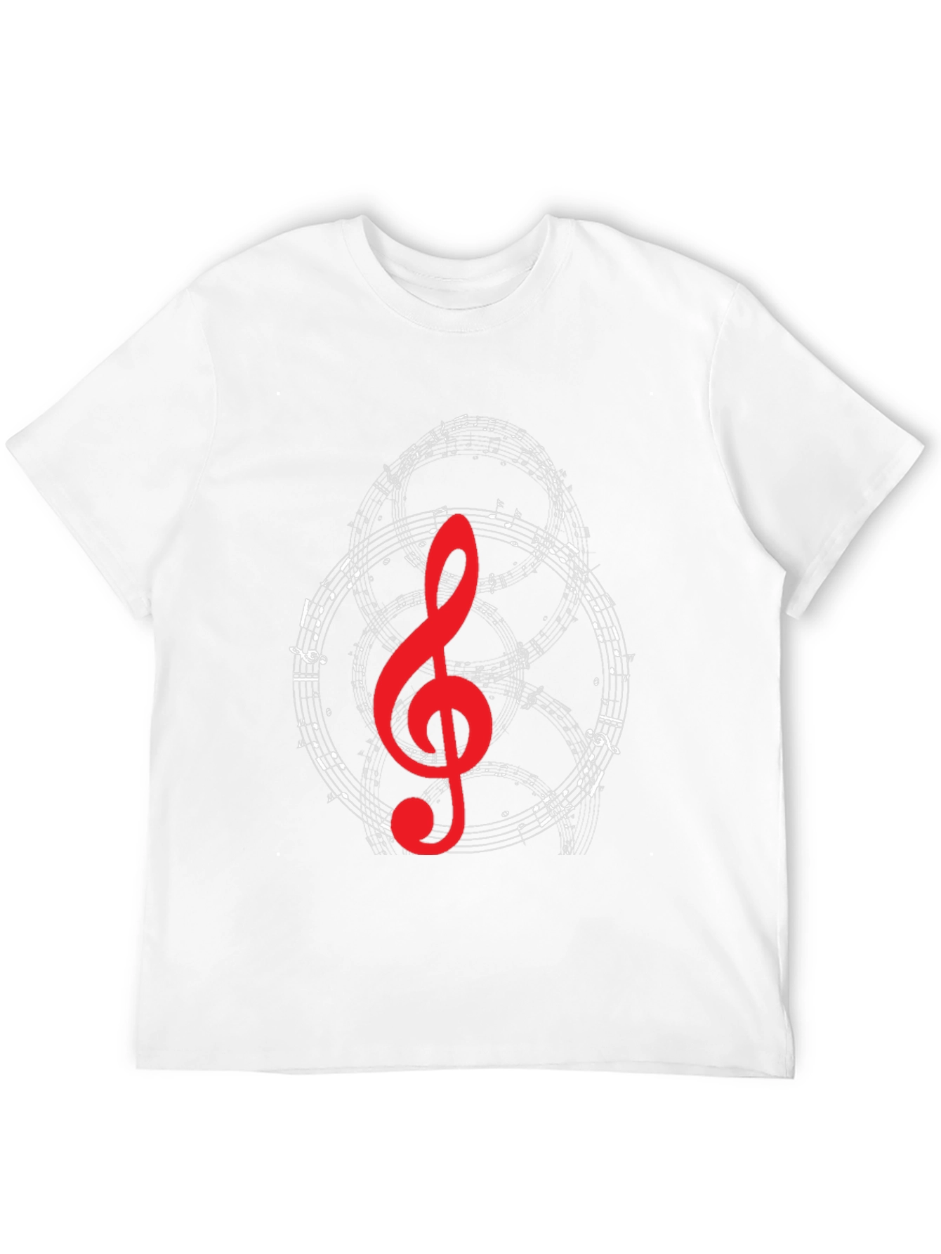 Musical Note Graphic T-Shirt - Black