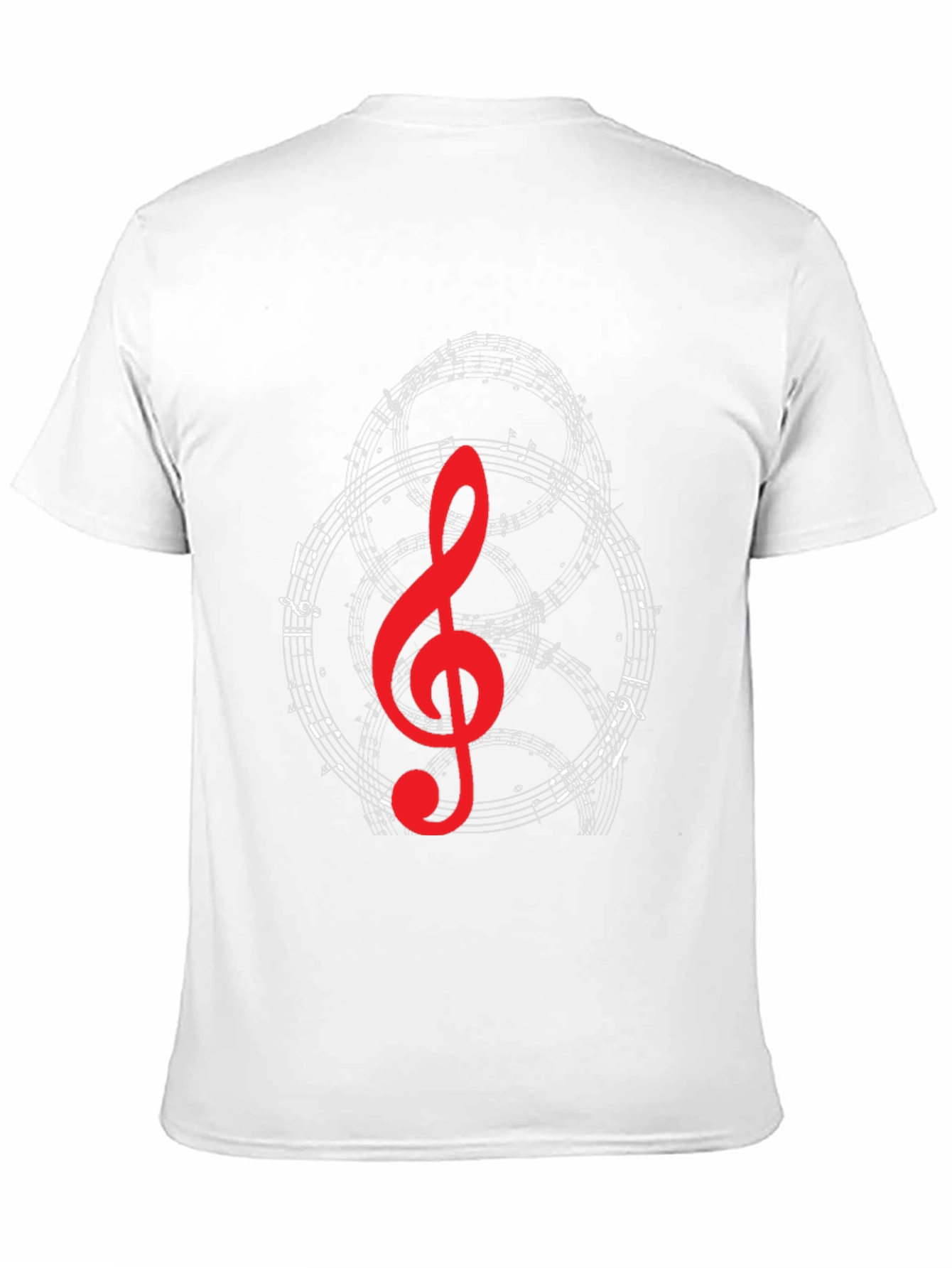 Musical Note Graphic T-Shirt - Black