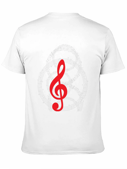 Musical Note Graphic T-Shirt - Black