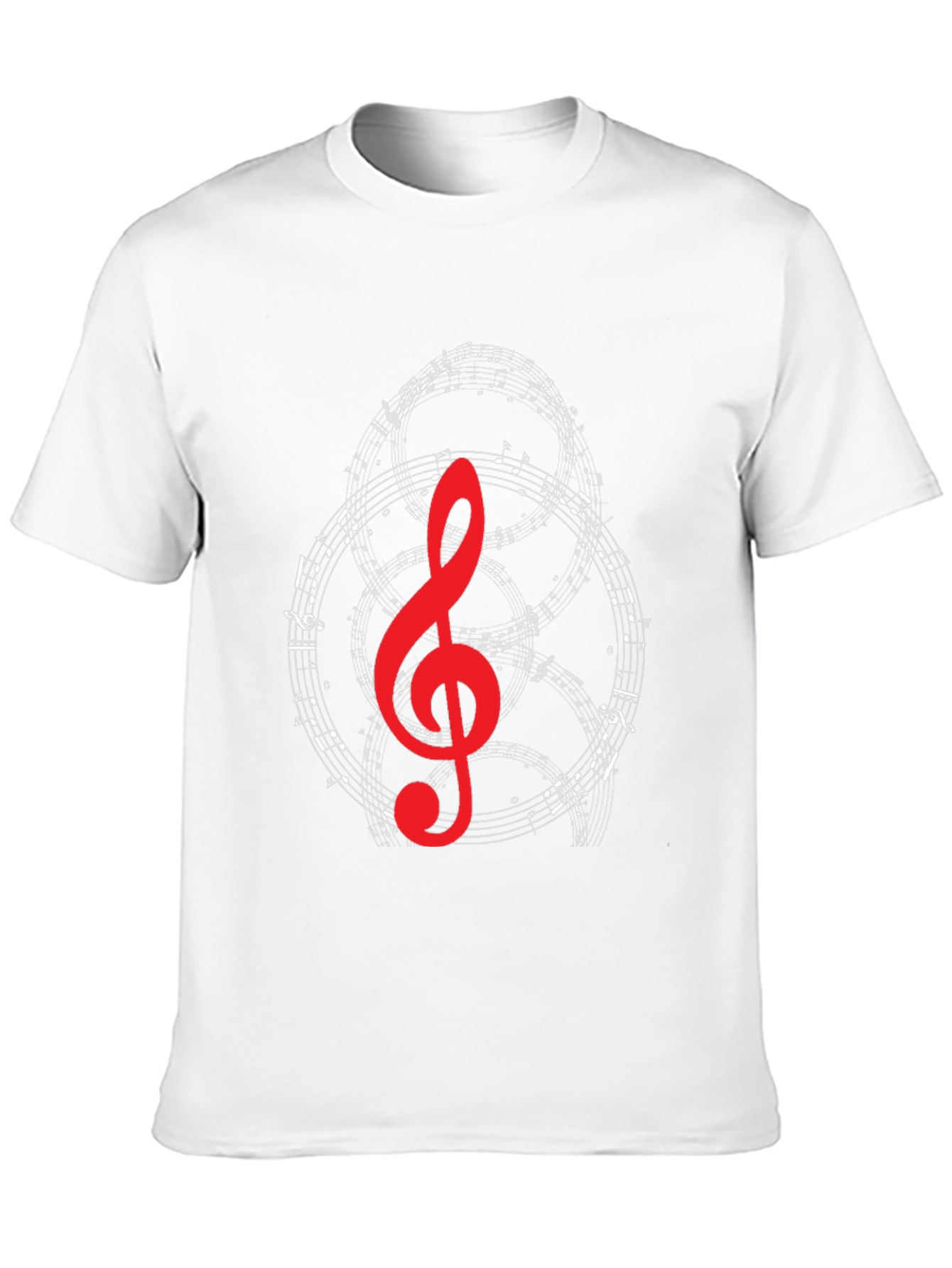 Musical Note Graphic T-Shirt - Black