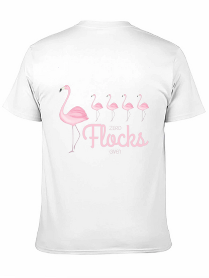 Zero Flocks Given Flamingo Graphic T-Shirt