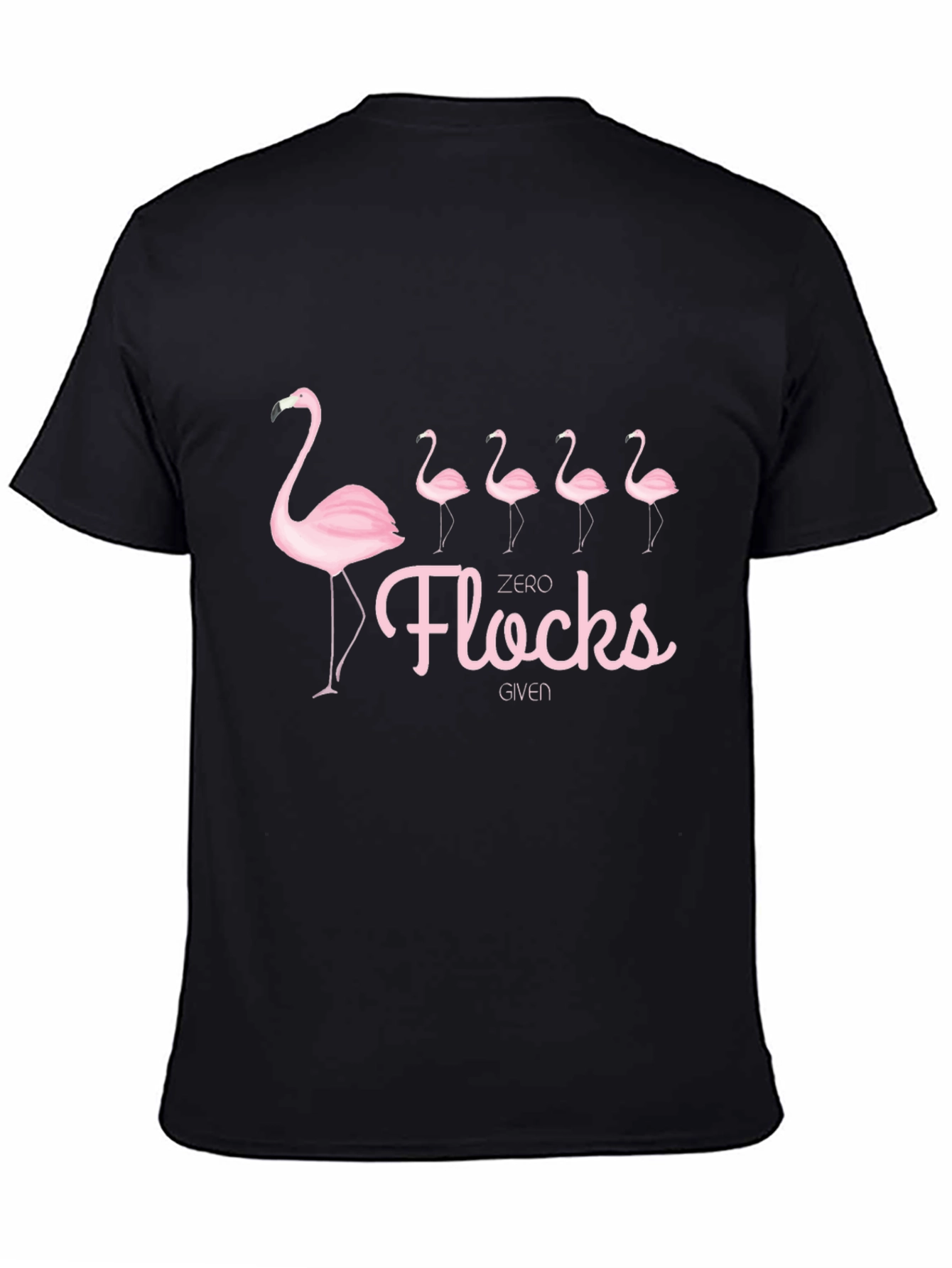 Zero Flocks Given Flamingo Graphic T-Shirt