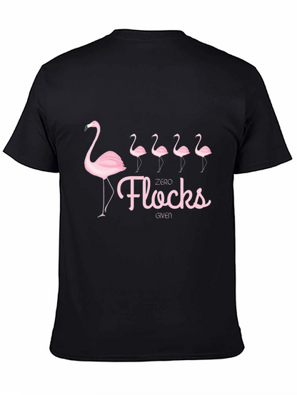 Zero Flocks Given Flamingo Graphic T-Shirt