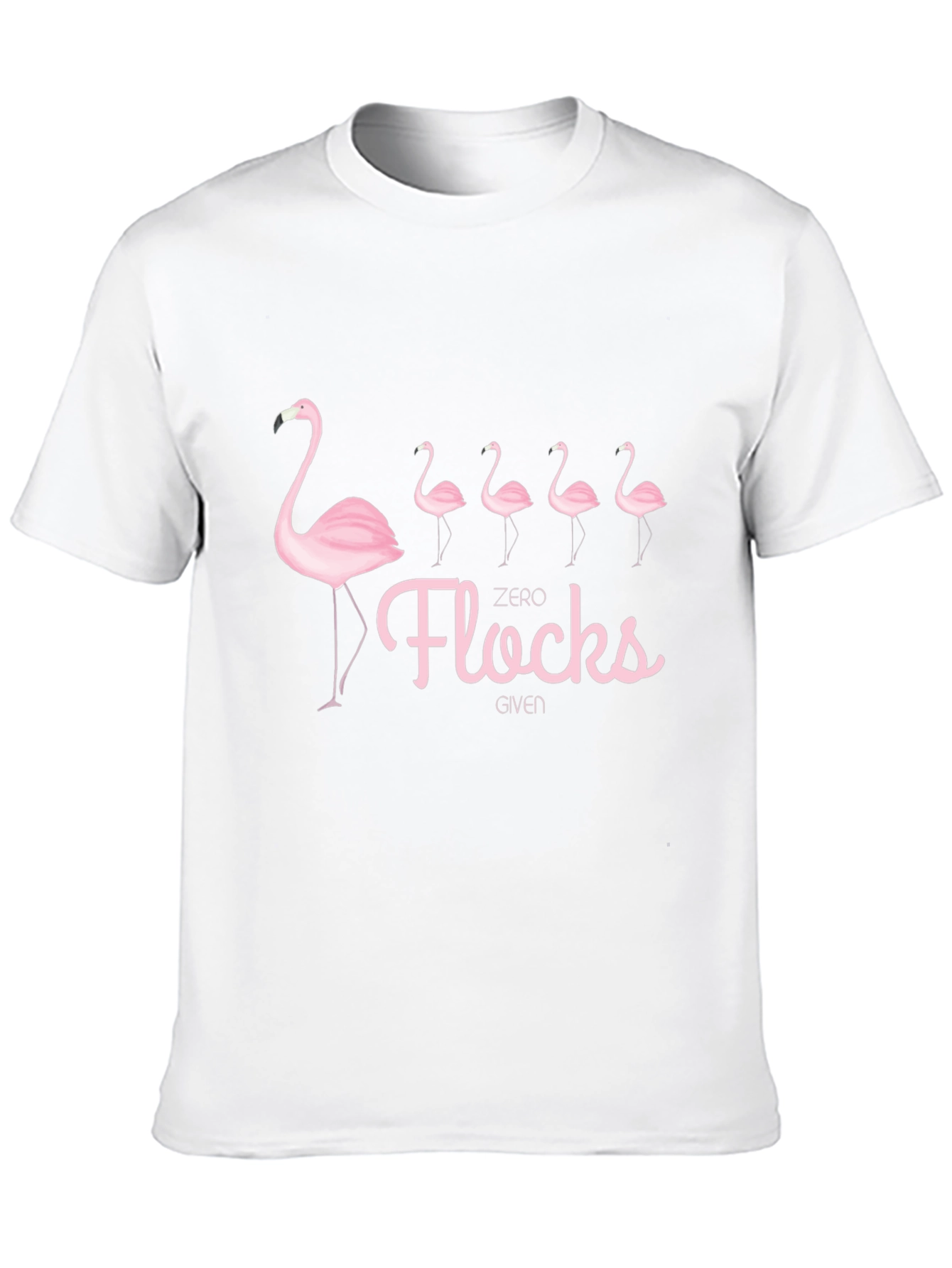 Zero Flocks Given Flamingo Graphic T-Shirt