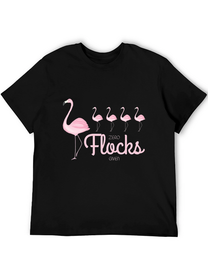 Zero Flocks Given Flamingo Graphic T-Shirt
