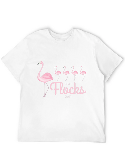 Zero Flocks Given Flamingo Graphic T-Shirt