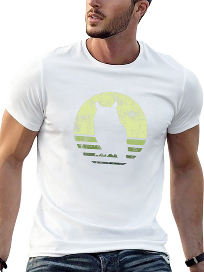 Owl Silhouette Graphic T-Shirt