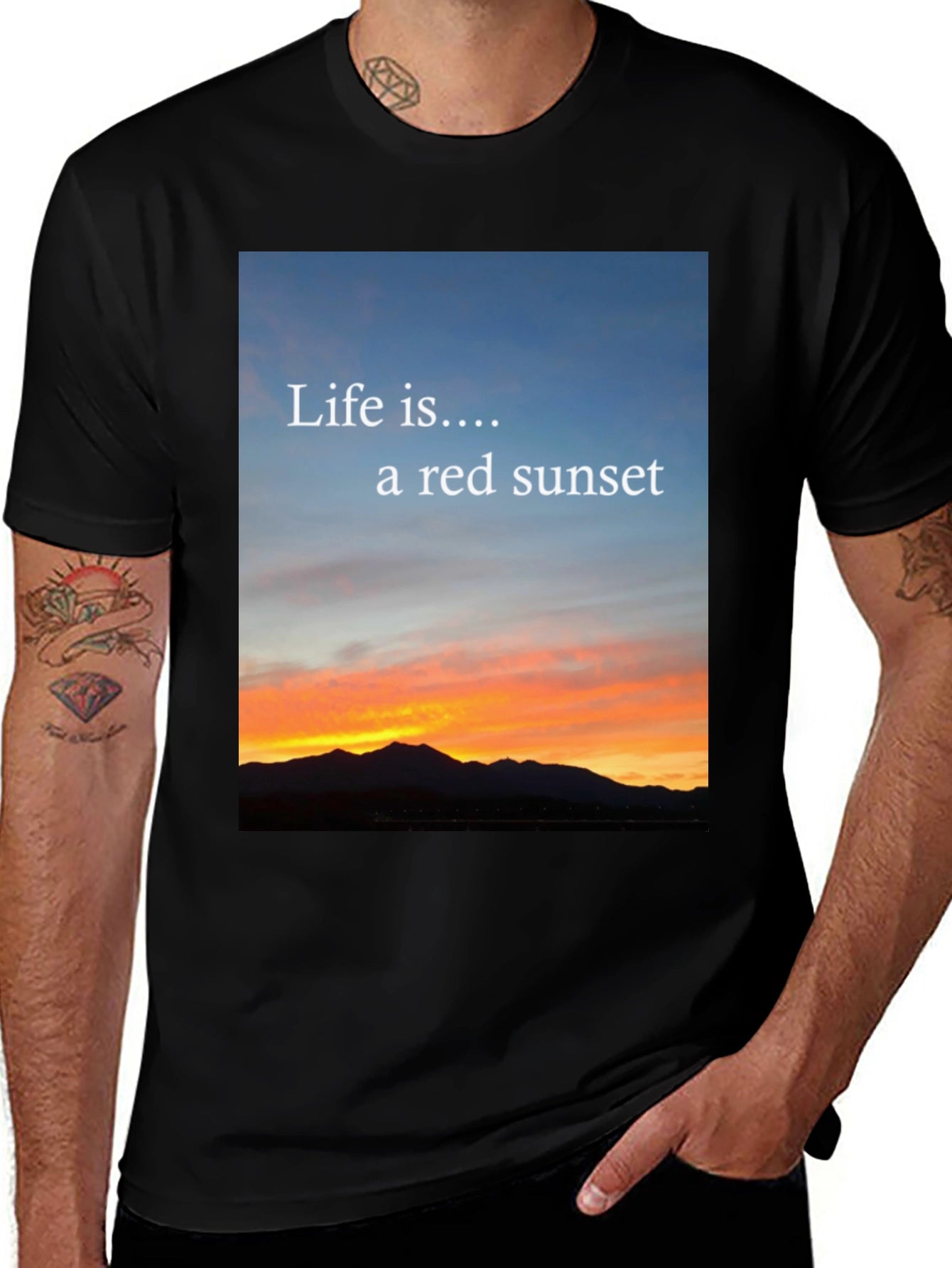 Sunset Life Tee - Red Sky Design
