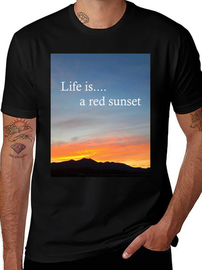 Sunset Life Tee - Red Sky Design