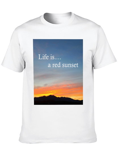 Sunset Life Tee - Red Sky Design