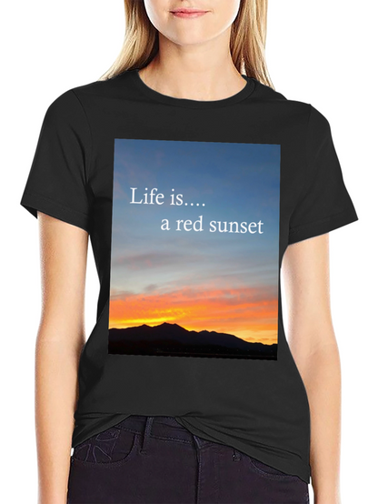 Sunset Life Tee - Red Sky Design