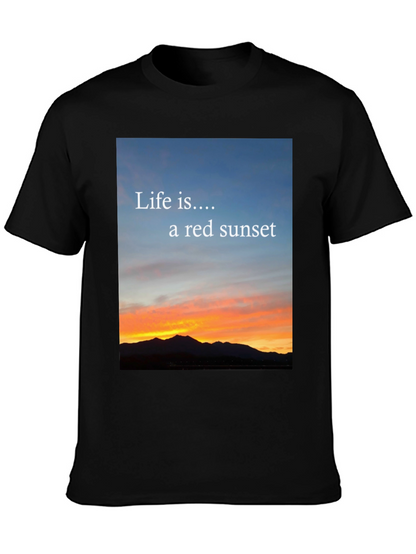 Sunset Life Tee - Red Sky Design