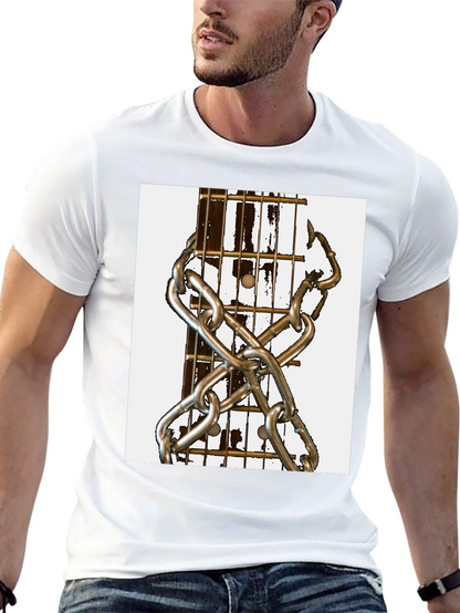 Guitar & Chains Graphic T-Shirt