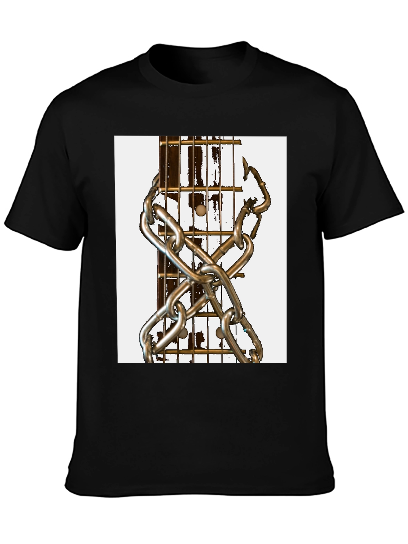 Guitar & Chains Graphic T-Shirt