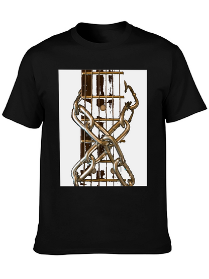 Guitar & Chains Graphic T-Shirt