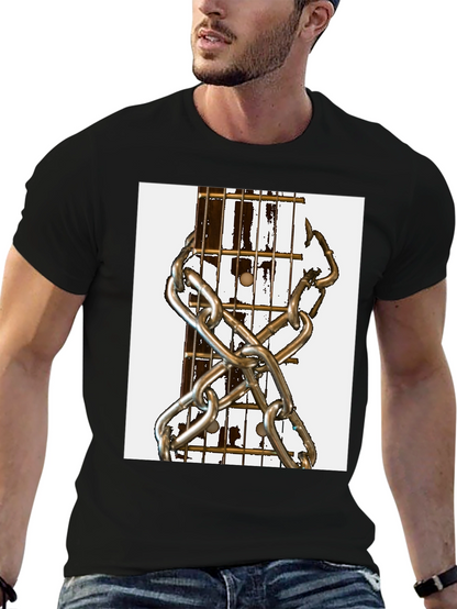 Guitar & Chains Graphic T-Shirt