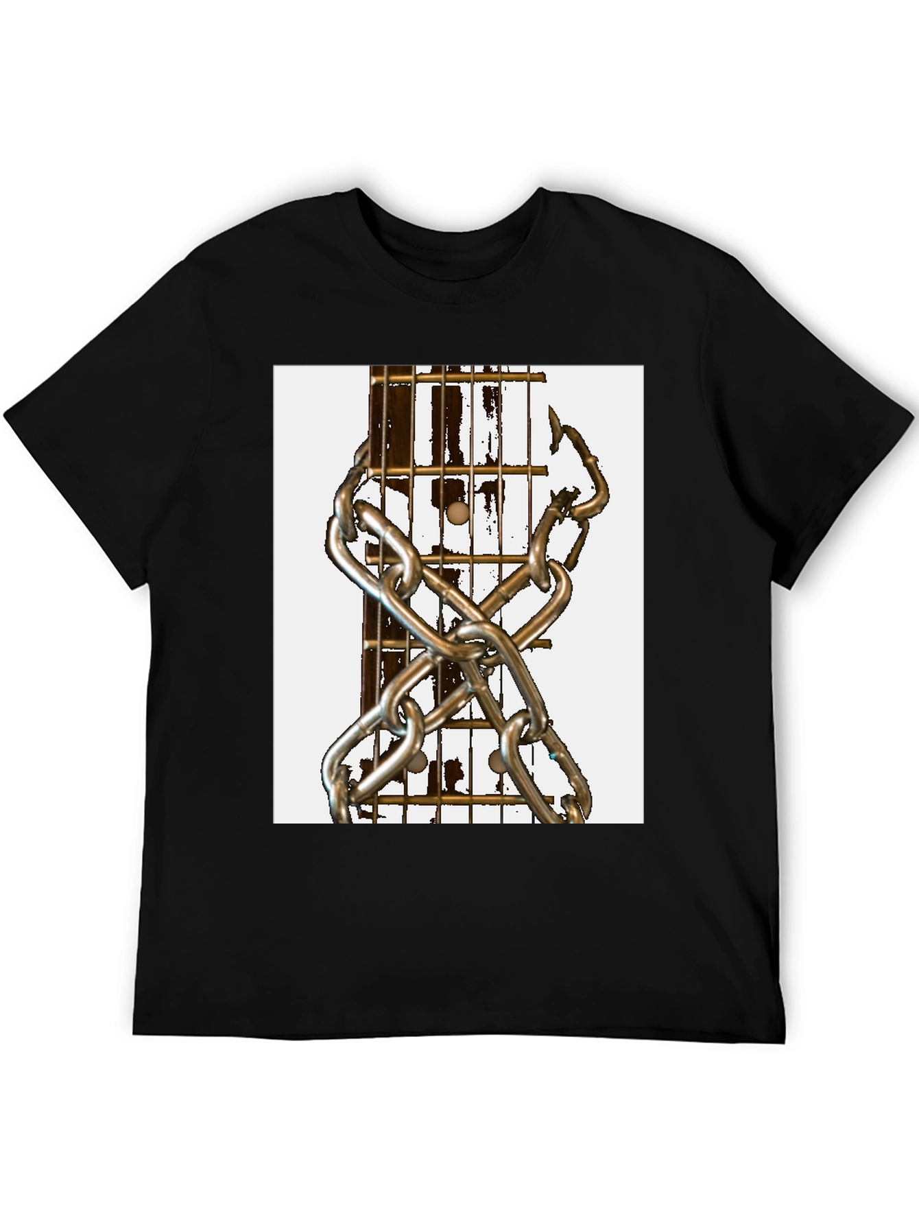 Guitar & Chains Graphic T-Shirt