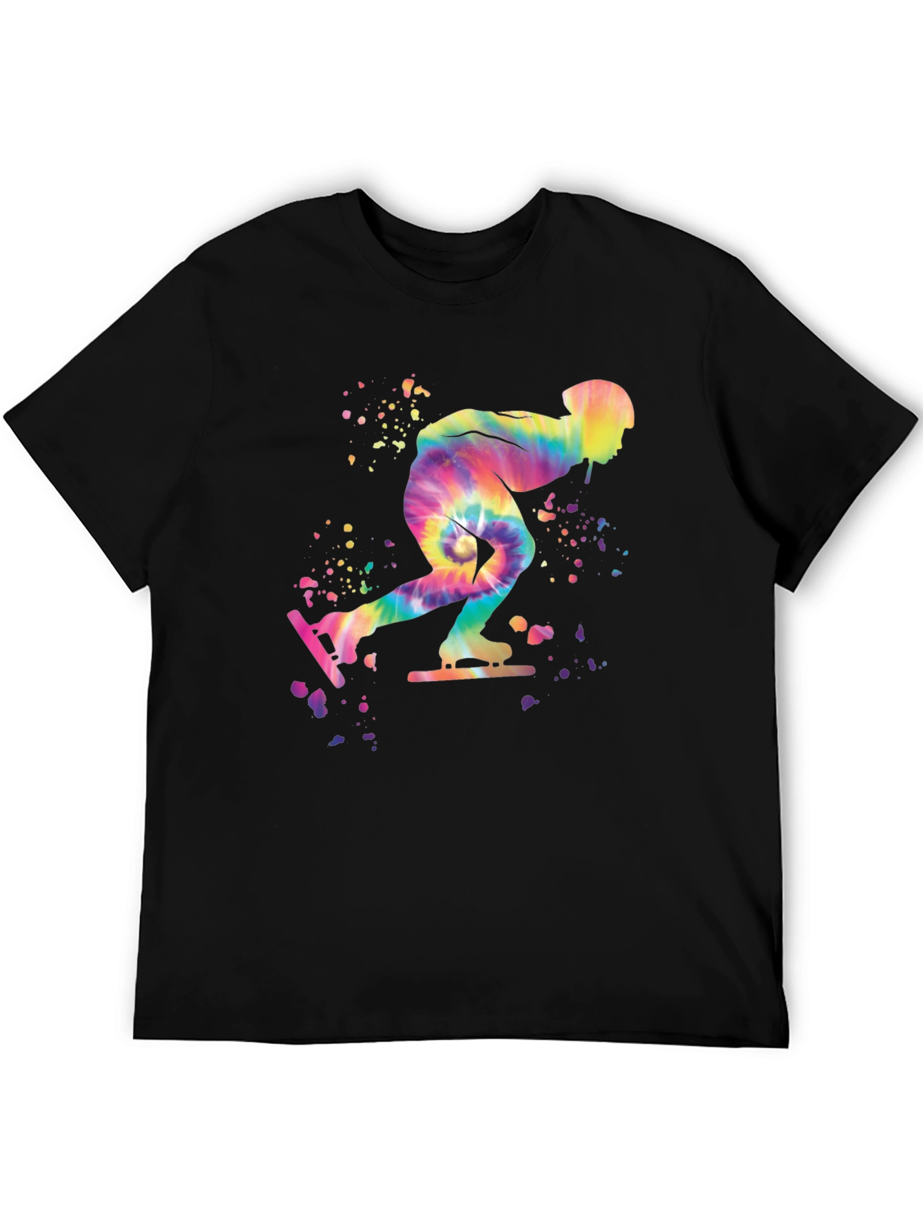 Tie-Dye Speed Skater Black T-Shirt