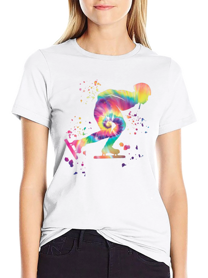 Tie-Dye Speed Skater Black T-Shirt